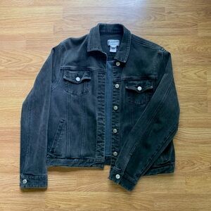 Women’s Vintage Pendleton Denim Jacket - Black, Cropped (SEE MEASUREMENTS)